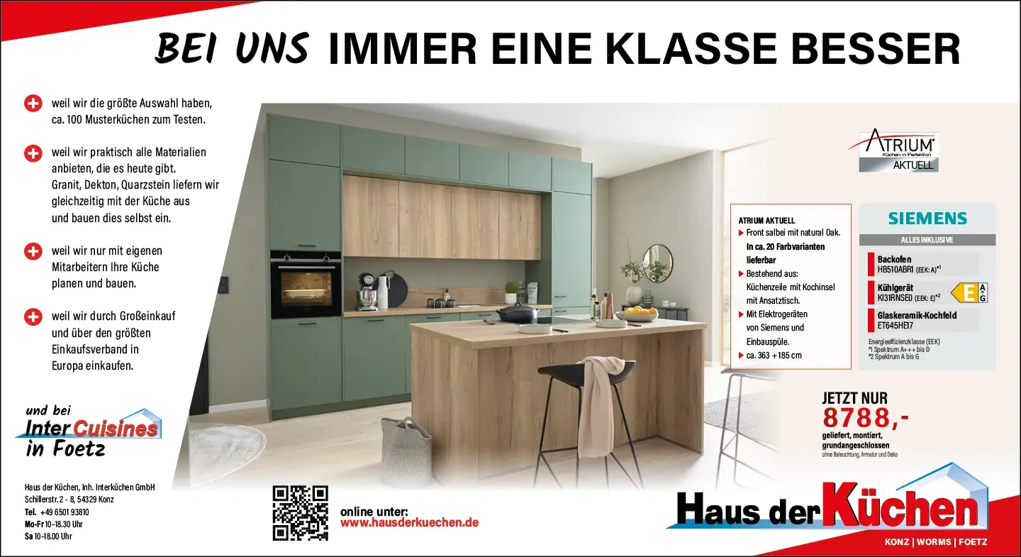 Küche Holz Salbei Werbung