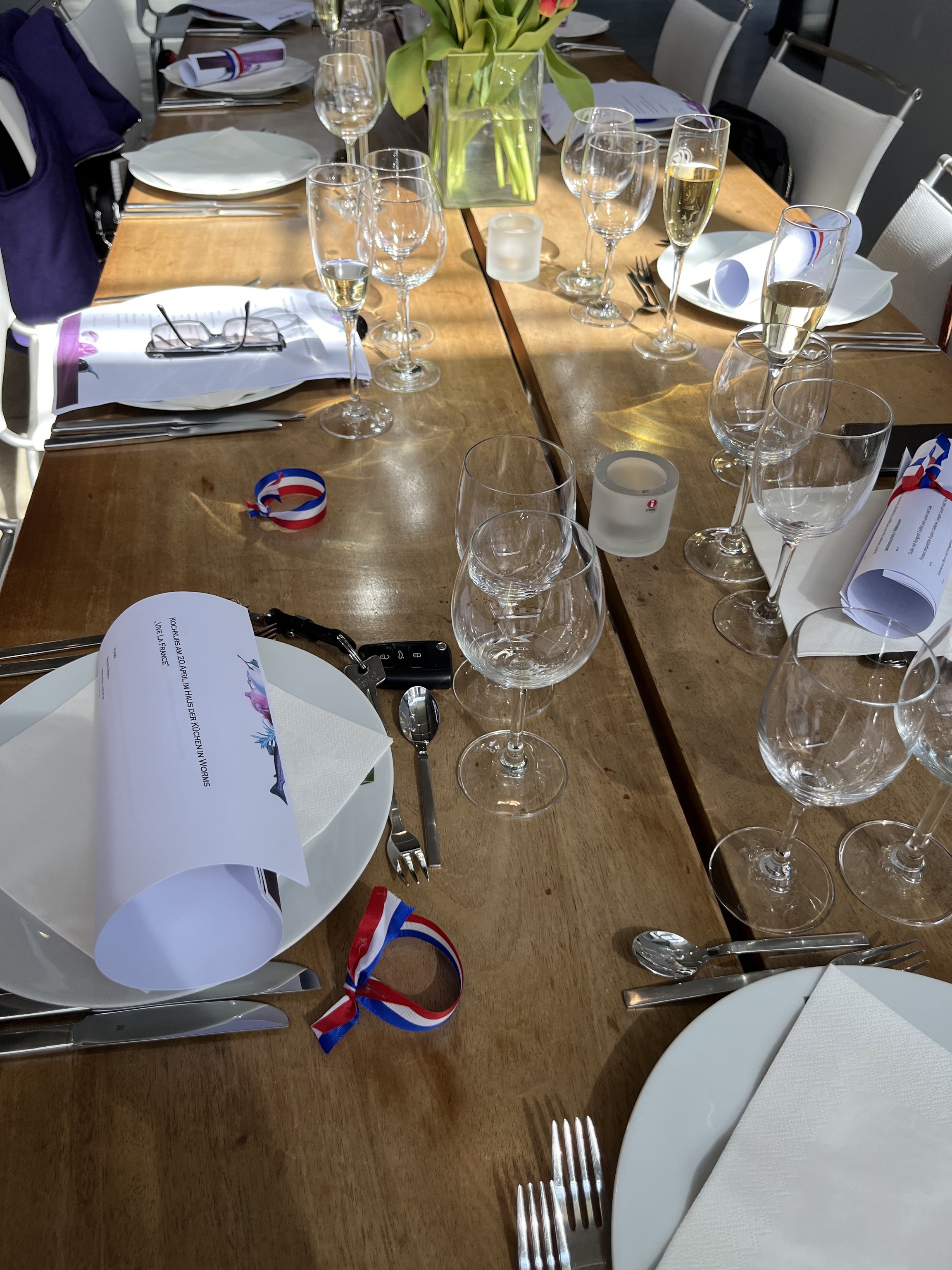 Tisch Kochkurs Haus der Küchen