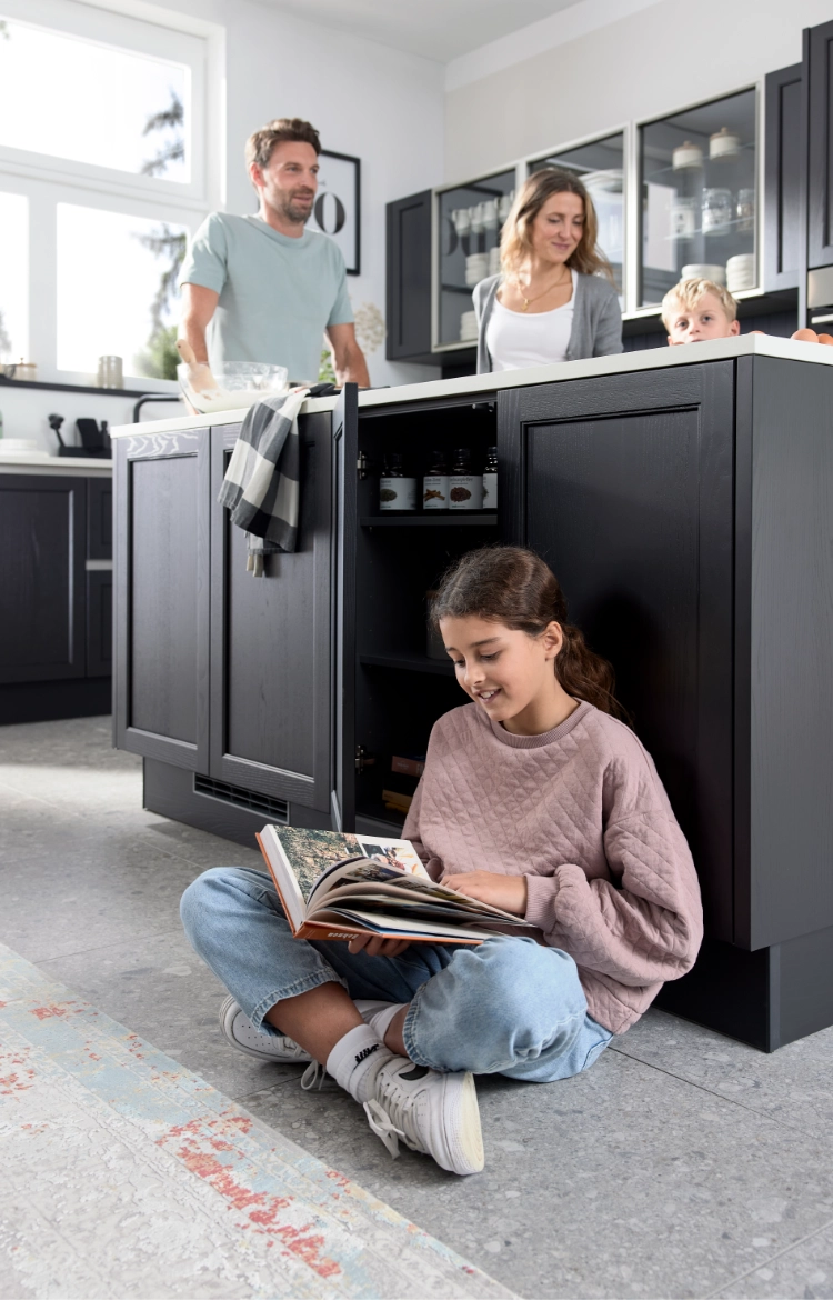 Küchen Serie 3067 - Esche Echtholz Lack