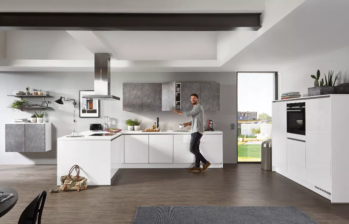 Grifflose Küchenkombination