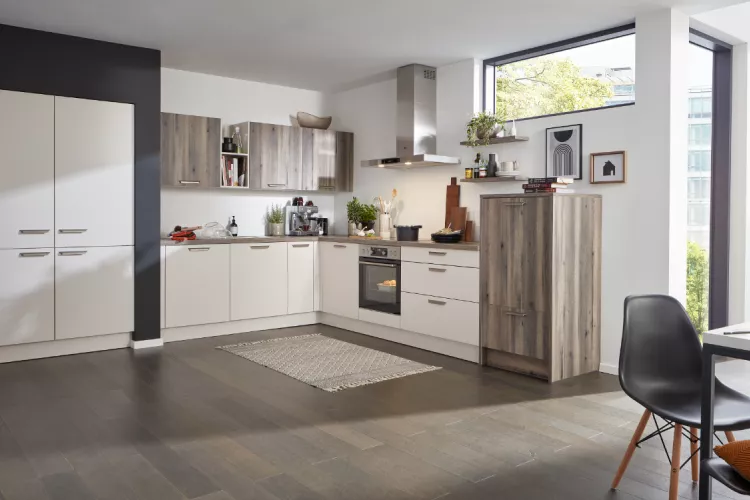 Aktuelle Küche Seidenweiß