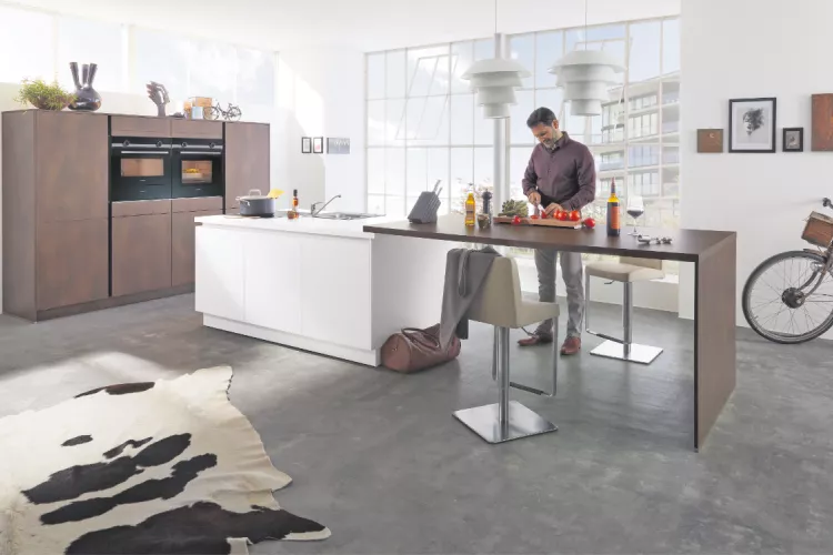 Interessant geplante Einbauküche