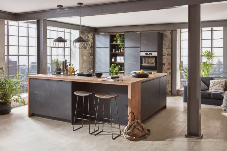 Repräsentative Küchenkombination mit innovativer Planung