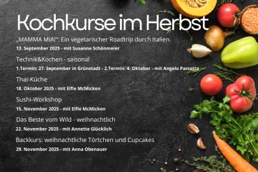 Kochkurse Herbst/Winter
